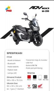 M 299ADV 160 Hitam Motor Honda ADV Lisensi No Garansi