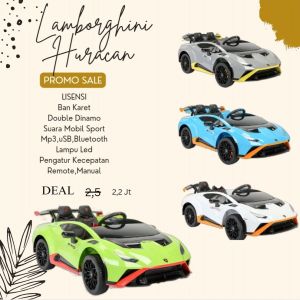 NW 27 Lamborghini Huracan Lisensi Ban Karet