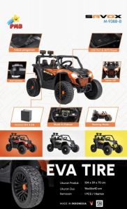 M 9388B Eva Jeep Mighty Ban Karet Double Dinamo No Garansi 