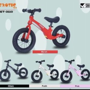 ET 3110 Hitam Sepeda PushBike Exotic Ban Karet Pompa