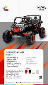 NW 110 Eva Hitam Jeep Mini Maverick Double Dinamo Ban Karer