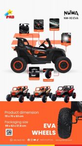 NW 110 Eva Putih Jeep Mini Maverick Double Dinamo Ban Karet