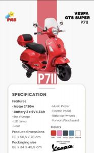 P 711 Merah New Vespa Lisensi 