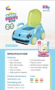 F 102 Kuning Baby Potty Car Easy To Clean