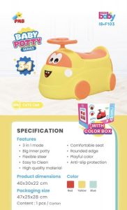 F 103 Kuning Baby Potty Cartoon Easy To Clean 