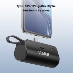 POWER BANK VEMEE VM-PB10 HITAM (TYPE-C & MICRO) 