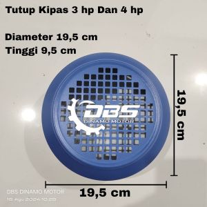 Tutup kipas untuk dinamo 3 phase ( Diameter 19,5cm, Tebal 9,5cm )