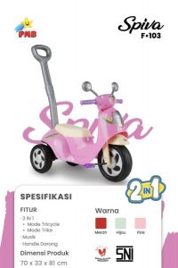 FV 103 Spiva Sepeda Vespa  Dorong + Dorongan