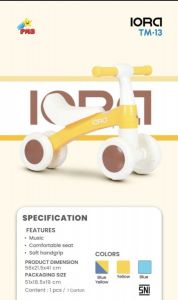 TM 13 Balance Bike PushBike Sepeda Roda 4 