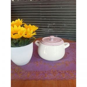 Mangkuk soup tutup keramik MS01- soup bowl - mangkuk bubur bayi - mangkok ceramic - souvenir