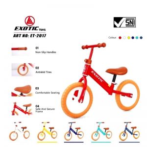 ET 2017 Putih Sepeda Push Bike Balance Bike Roda Dua Ban Eva