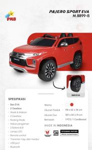 M 8899B Eva Putih Mitsubishi Pajero Lisensi Ban Karet
