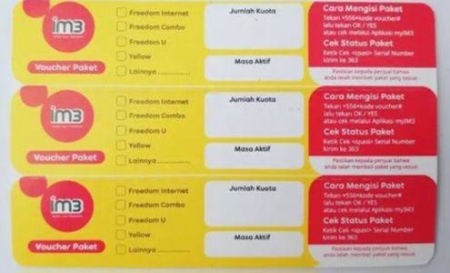 VOUCHER INDOSAT UNLIMITED 45GB 30 HARI