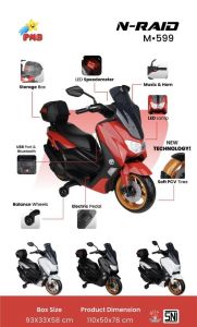 M 599 Soft PVC Putih Motor Aki New NMax
