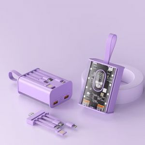 Power Bank LENTIVEN  20.000mAh Transparan