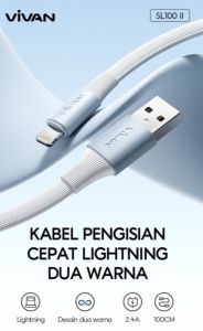 KABEL DATA LIGHTNING VIVAN SL100 II