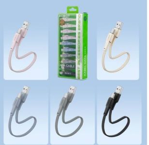 KABEL DATA ROBOT TYPE-C POWERBANK PENDEK RC30