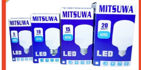 LAMPU LED MITSUWA KAPSUL (BOHLAM) PUTIH 5 WATT