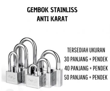 GEMBOK STAINLESS UKURAN PANJANG