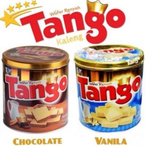 Wafer Tanggo Kaleng 240gr - wafer Timba free packing dus - Snack lebaran