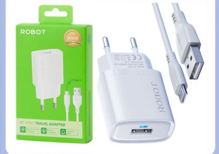 CHARGER FULL SET ROBOT TYPE C RT-K7SC TRAVEL ADAPTER