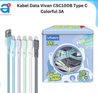 KABEL DATA TYPE-C VIVAN KABEL TENUN CSC100B