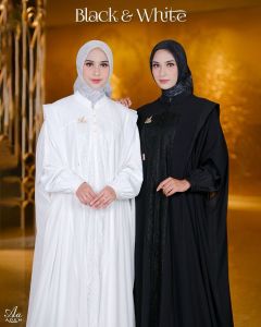 Mom inner outer + kaftan BY ADEN (BLACK&WHITE)
