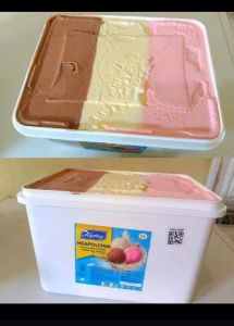 es krim Joy day Ice Cream Neapolitan