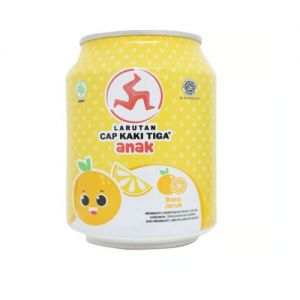 Larutan Cap Kaki Tiga Anak Rasa Jeruk 