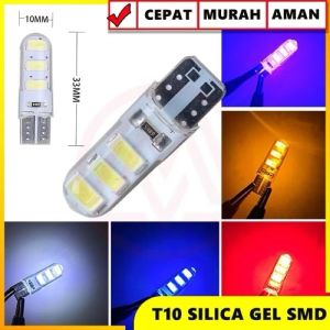 Lampu Sen Senja T10 Jelly 6 Led 12V Lampu Speedo Lampu Kota Waterproof 1 Pcs