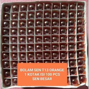 motor Bohlam colok sen T13 warna orange 