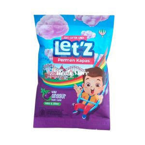 Letz Permen Kapas Rasa Anggur 10gr