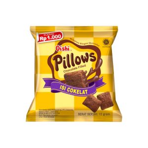 Oishi Pillows Chocolate Filled Isi Cokelat 12gr
