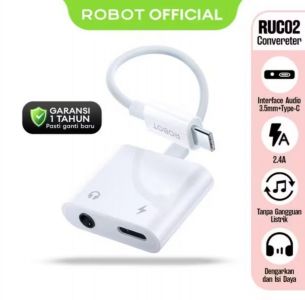 ADAPTER ROBOT TYPE C TO C + 3.5mm ADAPTER RUC02