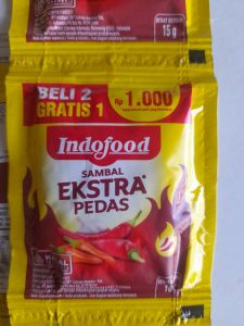Indofood Extra pedas Sachet