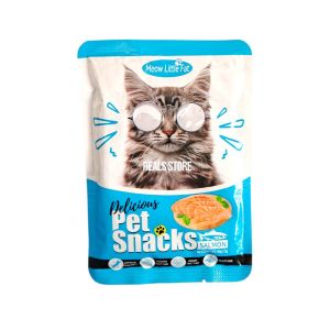 Meow Little Fat Delicious Pet Snacks Salmon 85gr