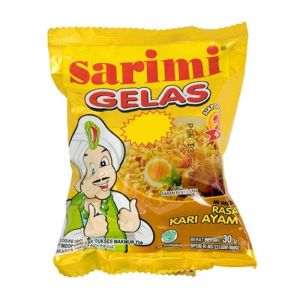 Sarimi Gelas kari ayam 