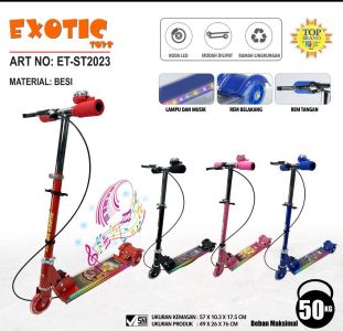 Scooter Exotic Besi Musik Lampu ST 2023