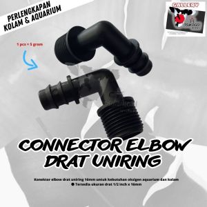 Connector Elbow Uniring Drat 1/2 inch