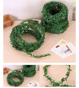 (7,5meter) aplikasi daun kawat flowercrown 