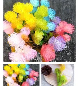 1 cabang 2 kuntum bunga dandelion mini hiasan seserahan mahar