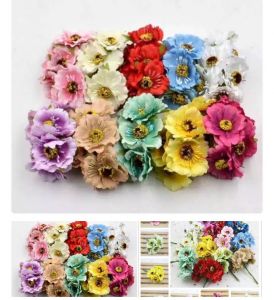 1 ikat (6pcs) bunga sakura silk cherries 4cm