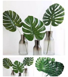 1 pcs Daun monstera imitasi artificial 