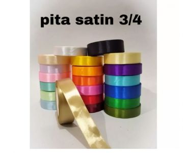 1 roll pita satin 2cm atau 3/4inch