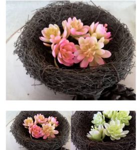 5pcs kaktus suculent artificial 3,5cm tanpa tangkai 