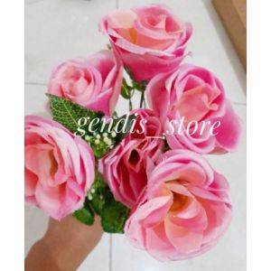 buket mawar tropis impor