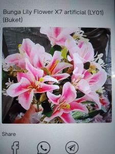 Bunga Lily Flower X7 artificial  (LY01)