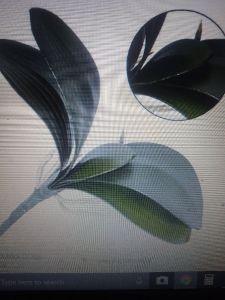 Daun anggrek latex artificial hiasan ruangan