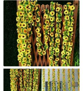 Daun rambat bunga matahari 2 meter artificial
