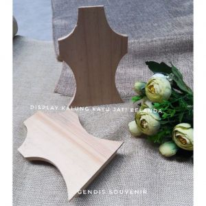 Display kalung kayu jati Belanda rustic